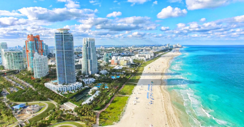 Miami, uma das cidades mais visitadas nos Estados Unidos.