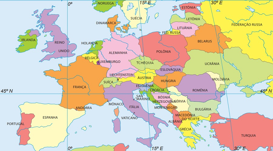 Países da Europa: quantos são, capitais, membros da UE - Escola Kids