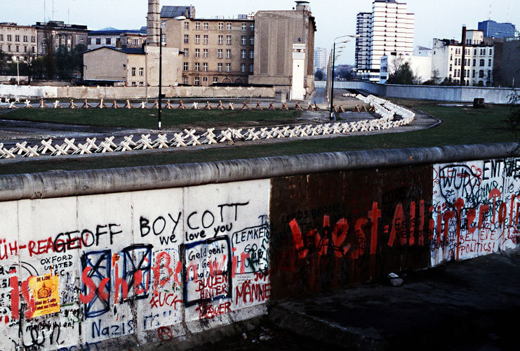 Imagem do Muro de Berlim, que separava Berlim Oriental e Berlim Ocidental.