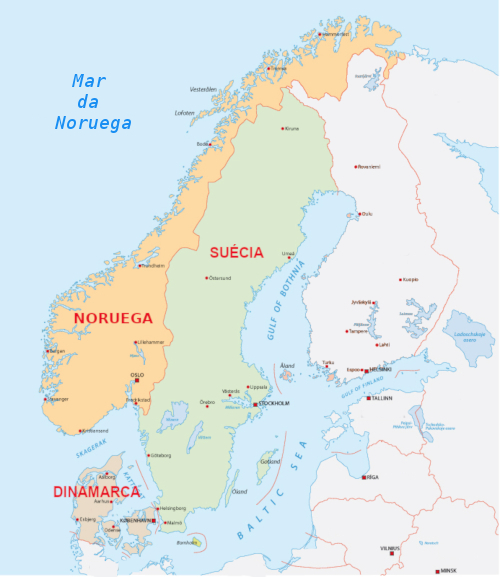 Países Nórdicos - Toda Matéria