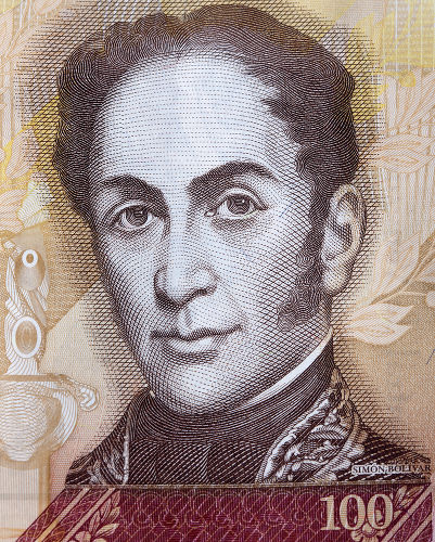 Simón Bolívar teve papel crucial na independência da Colômbia e Venezuela e foi presidente da Grã-Colômbia de 1819 a 1830.