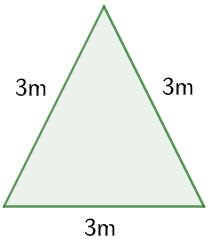 Triângulo equilátero: propriedades, área, perímetro - Escola Kids