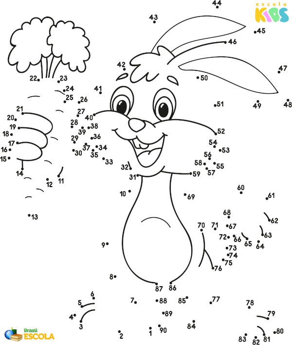 Desenhos para colorir: coelho