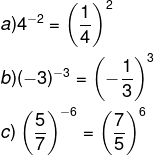 como se calcula un numero elevado al negativo 