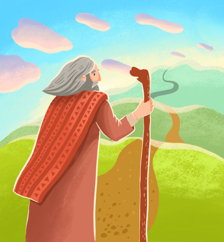 Ilustração de Abraão, patriarca do povo hebreu.