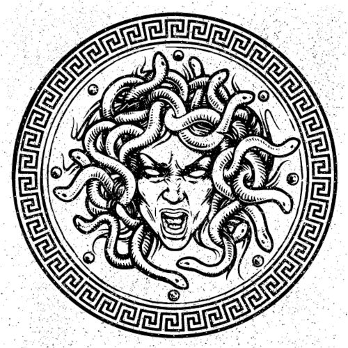 A Medusa era um ser monstruoso da mitologia grega.