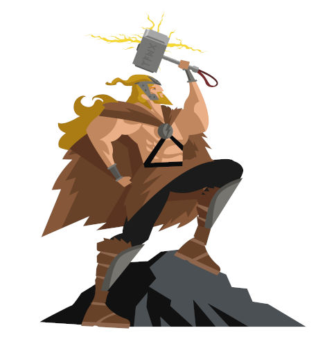 Thor era considerado o deus mais poderoso pelos nórdicos e era o mais popular na Era Viking.