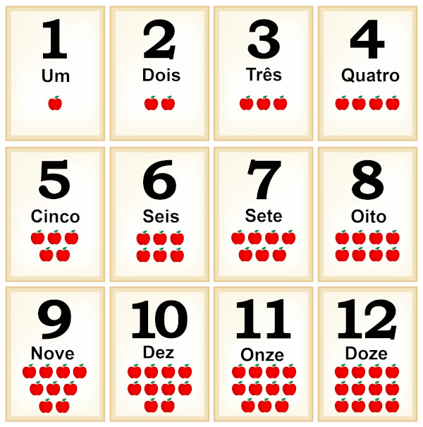 8 Jogos de Quantificação de 0 a 10