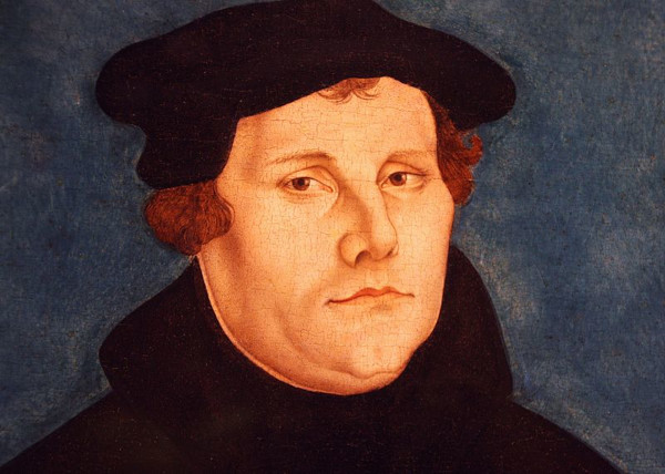 Retrato de Martinho Lutero, iniciador da Reforma Protestante.