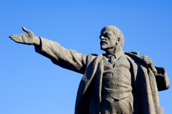 Estátua de Lenin, um dos líderes da Revolução Russa.