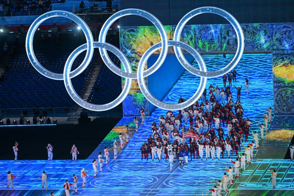 Cerimônia de abertura das Olimpíadas (Jogos Olímpicos) de Inverno, realizadas em Beijing, na China.
