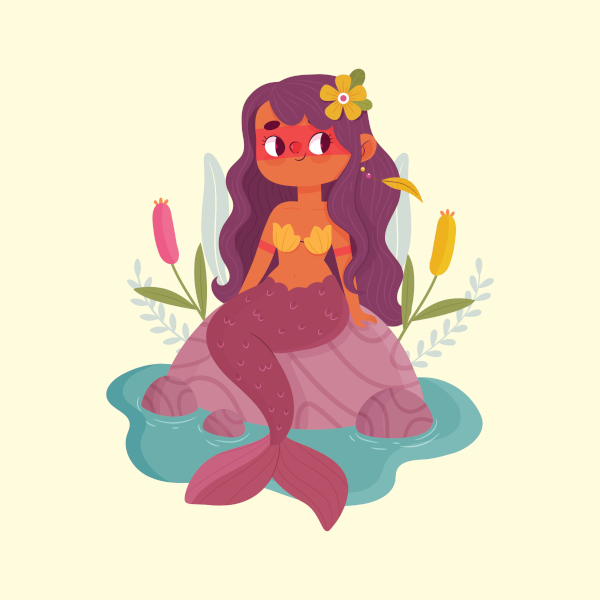 Iara, personagem do folclore brasileiro.