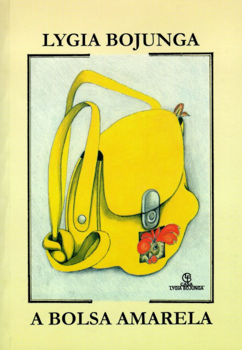 Capa do livro A bolsa amarela, de Lygia Bojunga, publicado pela editora Casa Lygia Bojunga.