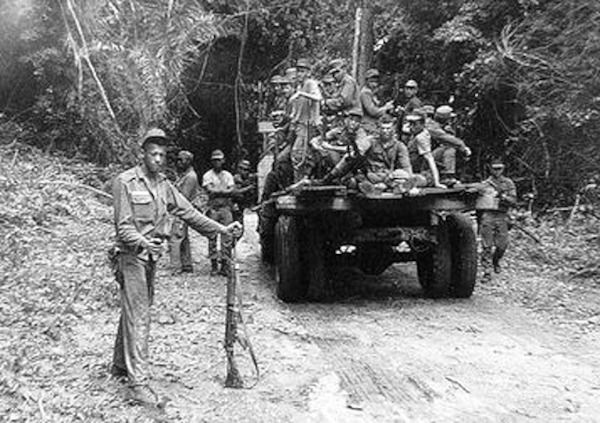 Tropas do Exército Brasileiro na região da Guerrilha do Araguaia.