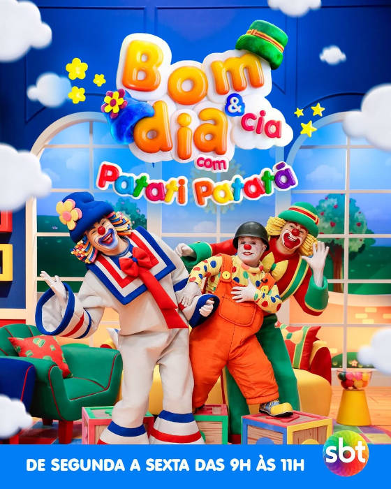 Logotipo do programa infantil ?Bom dia & cia?, que usa o & - E comercial (ampersand).