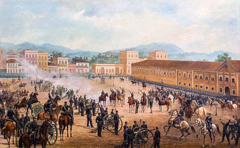 Quadro de Benedito Calixto "Proclamação da República".