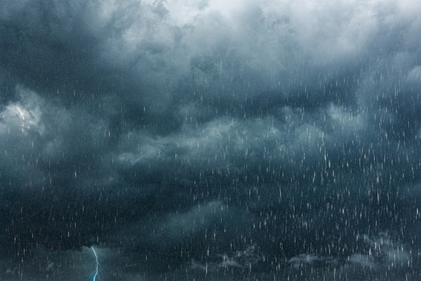 Chuva intensa.