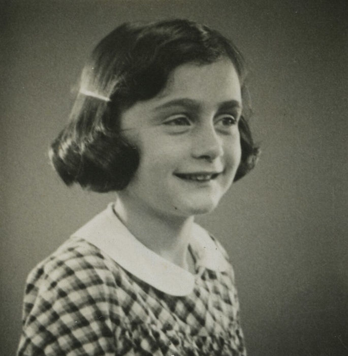 Fotografia de Anne Frank em 1935.