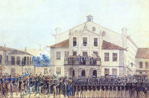 Juramento público à Constituição Portuguesa, feito por Pedro I em 26 de fevereiro de 1821