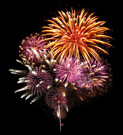 Desenho de Fogos de artifício para colorir