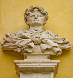 Busto de Otávio Augusto, primeiro imperador de Roma