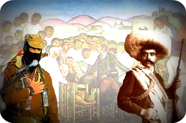 Subcomandante Marcos e Emiliano Zapata: Exército Zapatista de Libertação Nacional