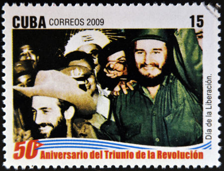 Selo cubano em comemoração aos 50 anos da Revolução Cubana (2009) *