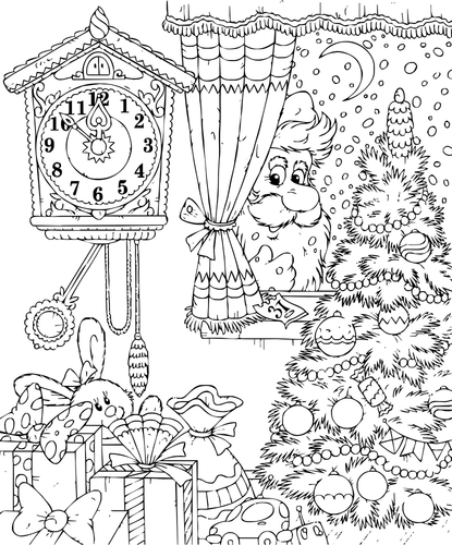 Desenho para colorir de Natal